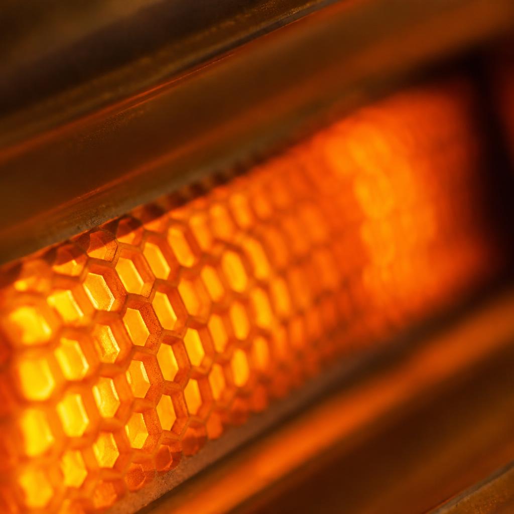 Glowing ceramic heating element